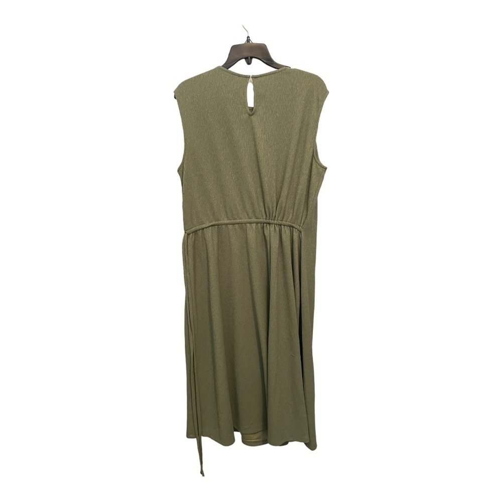 Maggy London Draped Sleeveless Dress - Pesto - Picture 8 of 11